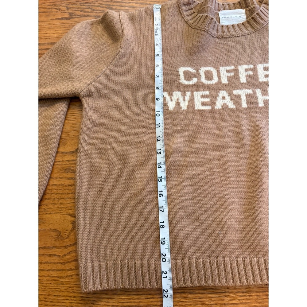 Panache Apparel Coffee Weather Sweater Brown Knit Pullover Womens Large - Picture 6 of 9